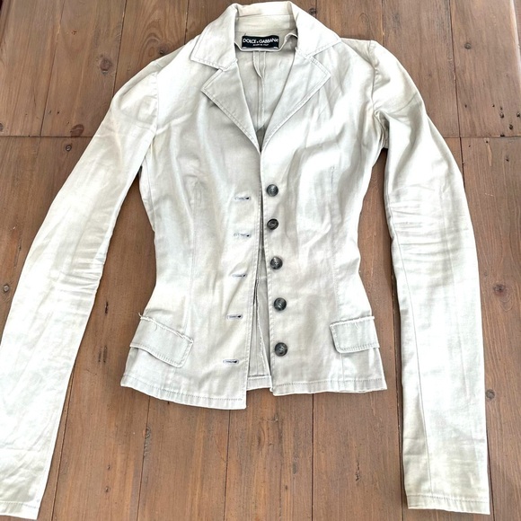 Dolce & Gabbana light grey cotton jacket - Picture 1 of 4